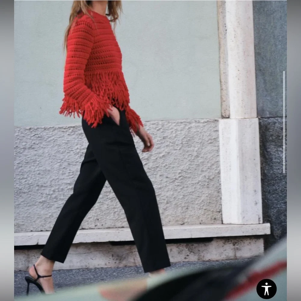 Zara High Waisted Pants Women’s Medium - Picture 2 of 7